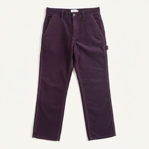 The North Face Burgundy Corduroy Carpenter Pants Size 2 Utility Pocket